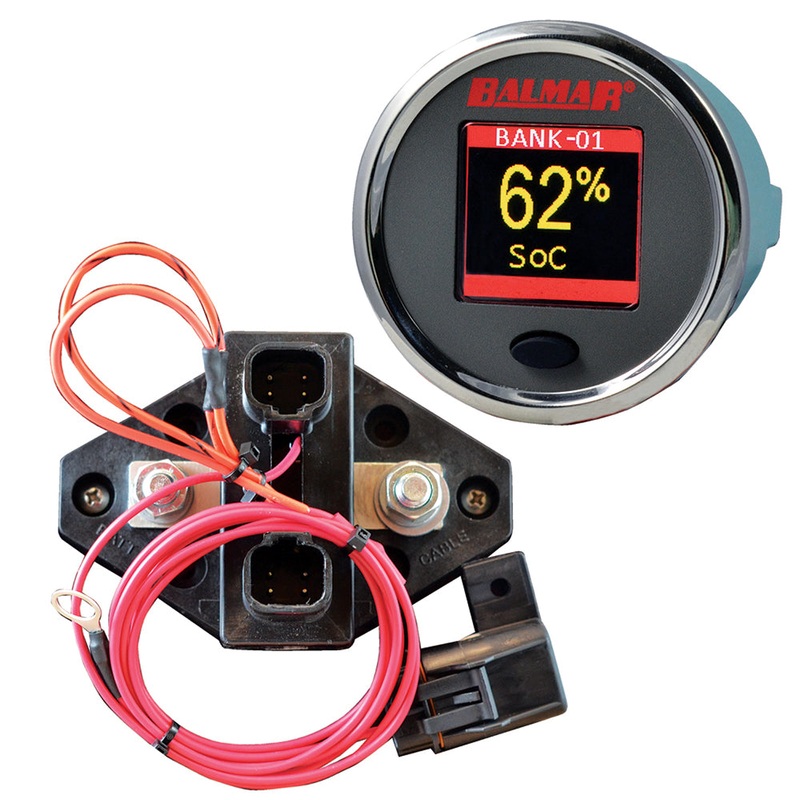 Balmar SG200 Battery Monitor Kit w/Display Shunt  10M Cable – 12-48 VDC