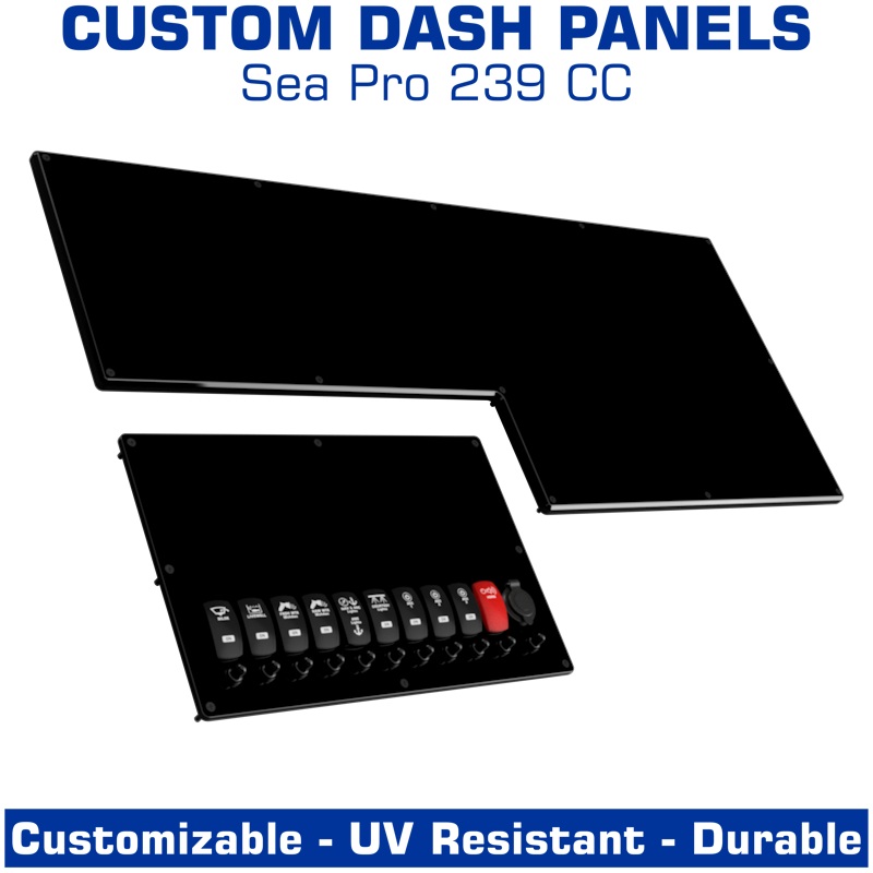 Dash Panels | Center Console | Sea Pro 239 CC Dash Panel (Blank)
