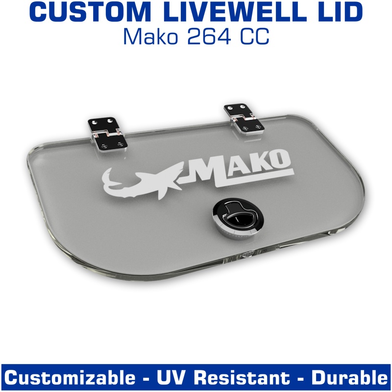 Livewell Lid | Mako 264 CC | Aft/Stbd Latch hole cutout ONLY
