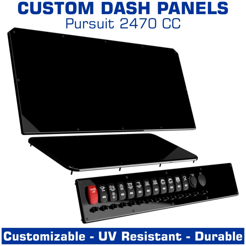 Dash Panels (3-part) | Pursuit 2470 CC Top Dash Panel (Blank)